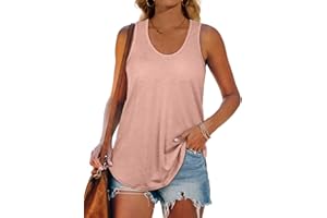XIEERDUO Womens Tank Tops Racerback Loose Shirts for Women Summer