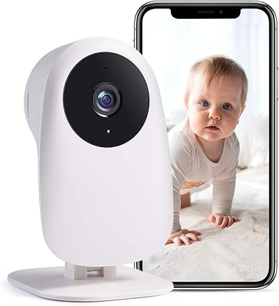 Nooie Baby Monitor 2K WiFi Camera Night Vision Motion Alert Alexa Cloud/SD