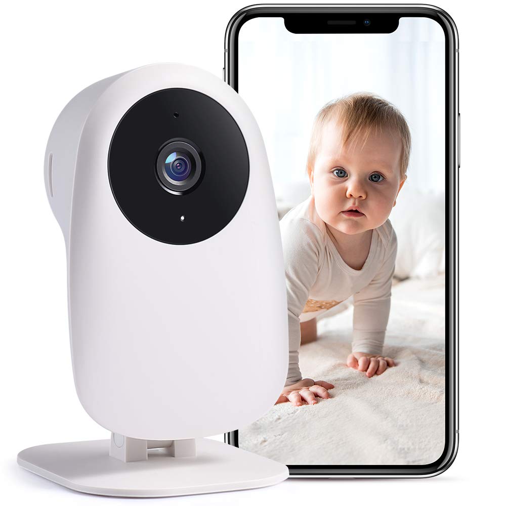 Nooie Baby Monitor WiFi, 2K Baby Monitor with Camera and Night Vision Video Baby monitor, Baby Camera with Motion/Sound Detection, Remote APP Control, Two Way Audio, Work with Alexa, Cloud/SD Storage