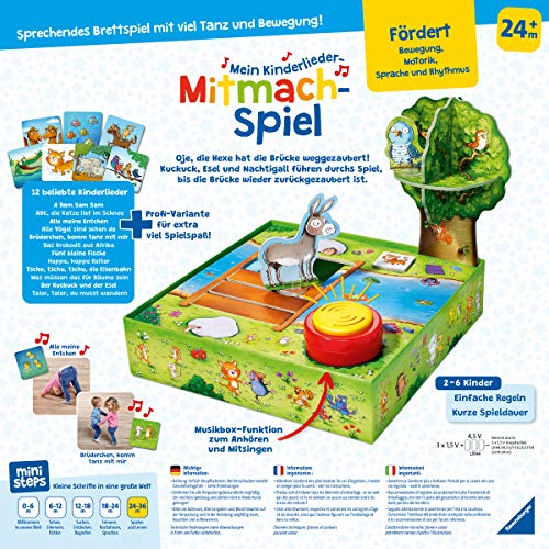 Ravensburger ministeps 4172 Mein Kinderlieder-Mitmachspiel, Lustiges Bewegungspiel mit 12 beliebten Kinderliedern… – Bild 6