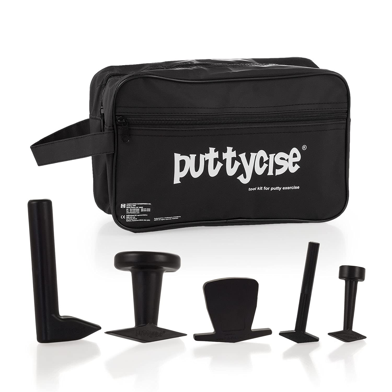 Photo 1 of Puttycise Theraputty Tool - 5-Tool Set (Knob, Peg, Key and Cap Turn, L-bar), with Bag