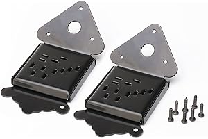 SWHMC 2PCS Black Traditional Tailpiece with Cover for Mandolin Guitar Maker