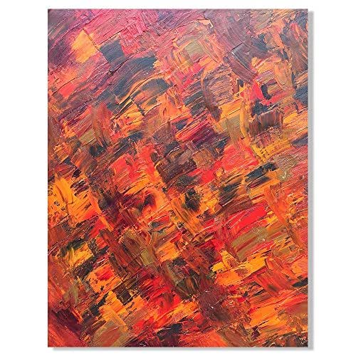 Amazon.com: Orange Abstract Canvas Wall Art, Orange Abstract Oil