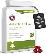 Hellenia 100% Antarctic Krill Oil 500mg 60 Softgels DHA EPA Astaxanthin