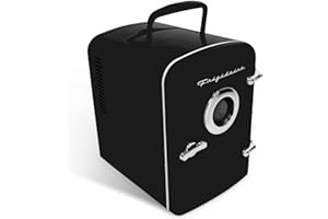 Frigidaire EFMIS151 Mini Portable Compact Personal Home Office Fridge Cooler BUILT IN SPEAKER, 4L Capacity, Chills Six 12 oz Cans, 100% Freon-Free & Eco Friendly