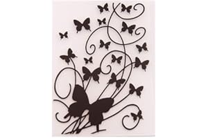 LZBRDY 4.1 by 5.8 Inches Butterfly Plastic Template Embossing Folders for Scrapbooking Card Making Christmas Craft Album Decors