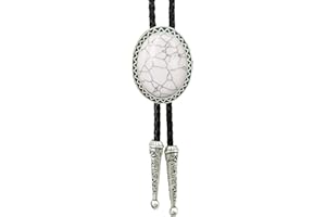 SELOVO Genunie Leather Bolo Tie Native Western Bola Tie Stone
