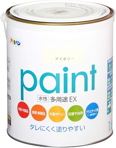 Amazon アサヒペン 水性多用途ex 1 6l アイボリー Diy 工具 ガーデン