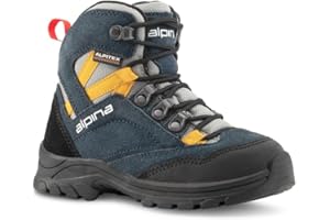 Alpina Kids Boots | Waterproof Hiking Shoes | Durable Full Leather | Lightweight Breathable | Slip Resistant
