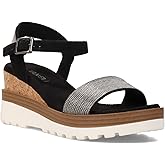 VANELi Womens Cedra Ankle Strap Casual Sandals Casual Mid Heel 2-3" - Black - Size 8 M