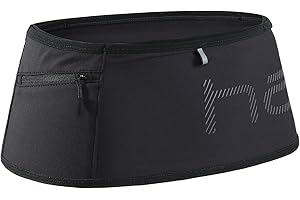Haimont Running Belt Waist Pack, Ultra Comfortable Fanny Pack, Adjustable Moisture Wicking Waist Storage Belt Bag for Trail Run, Men and Women, Black, M