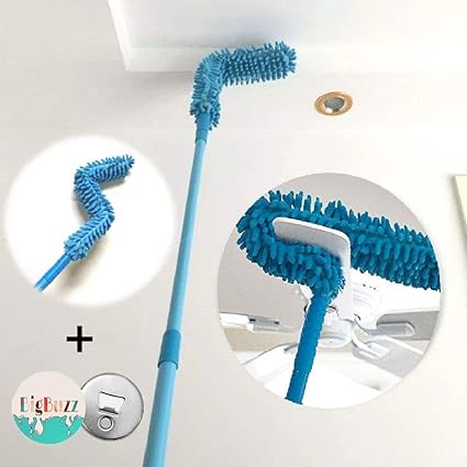 BigBuzz Flexible Microfiber Cleaning Duster Brush + Free BigBuzz Bottle Opener, Feather Magic