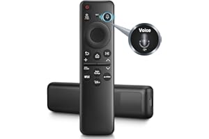 Rechargeable Voice Remote Control for Samsung OLED Neo QLED Crystal UHD Frame 4K 8K Smart TV, Replacement for Samsung Solar T