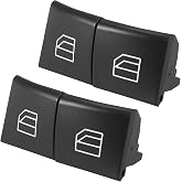 X AUTOHAUX 4pcs Driver Window Switch Button Covers Power Window Master Switch Repair Button Caps Lift Button for Mercedes Benz ml GL R Class W164 X164