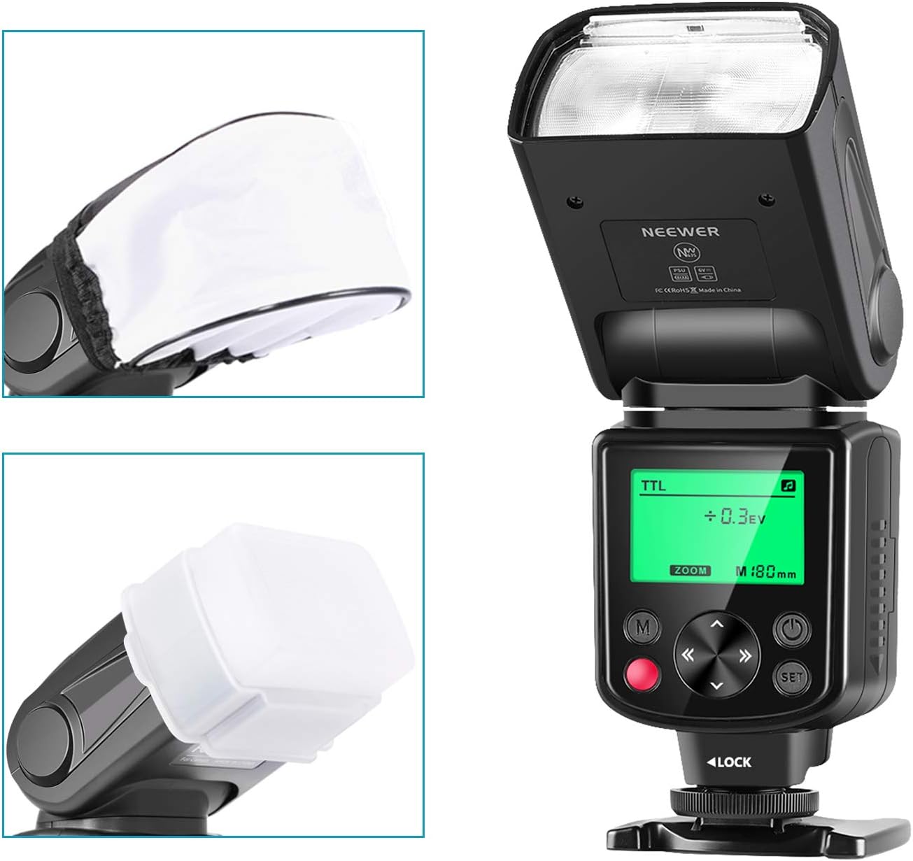 Neewer NW635 GN58 TTL Flash Speedlite with LCD Display and
