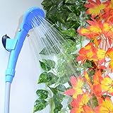 Anwing Car shower set Travel Camp Shower 12V DC Portable Mobile shower set Camping Personal Shower. For Indoor or Outdoor Use, Pet Washing, Car Washing, Camping, Shower (Blue)