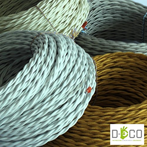 Cavo In Tessuto 2x O 3x Treccia In Tessuto Bronzo - Foto 4