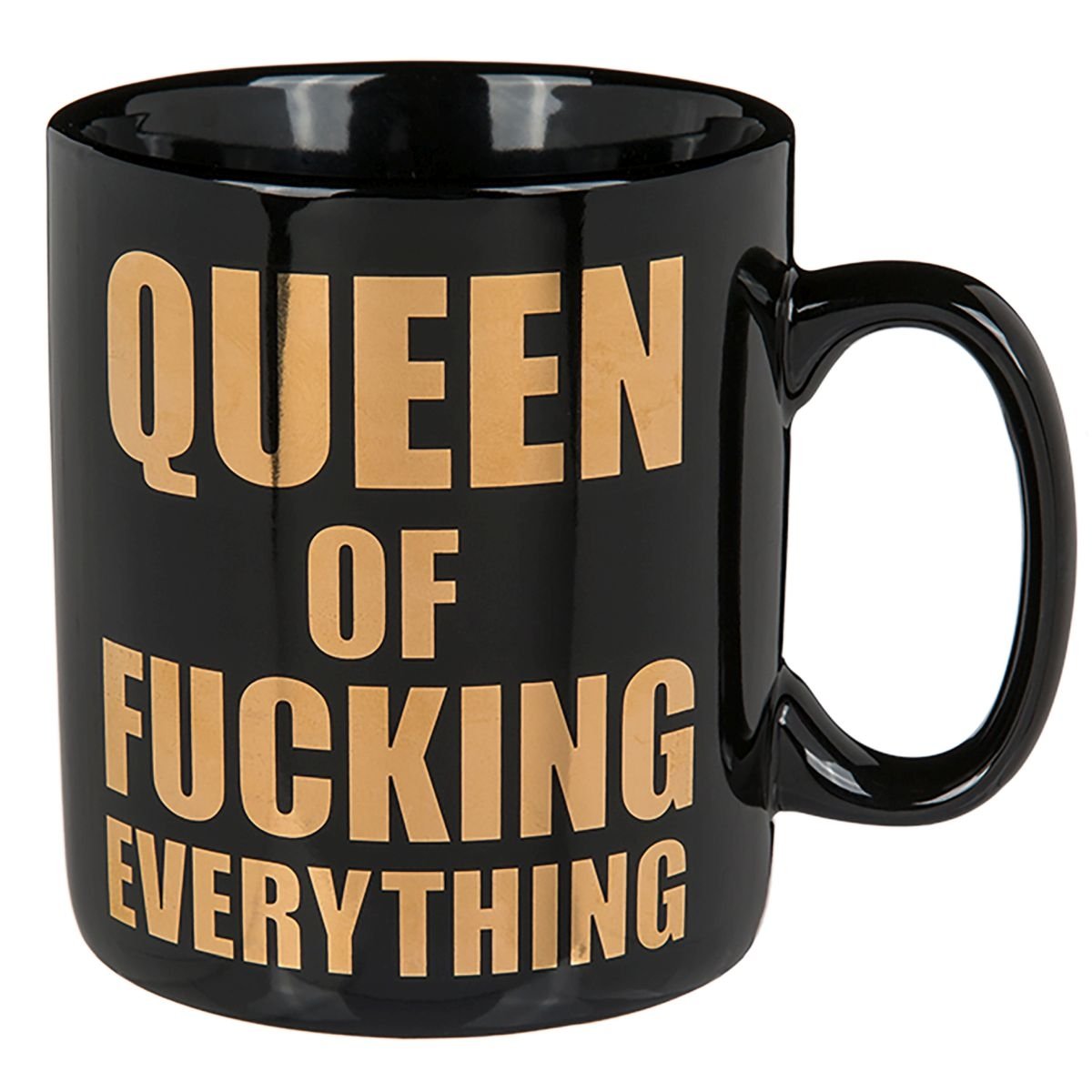 OOTB Stoneware Mug, Queen of Fucking Everything, ca. 13 x 11 cm