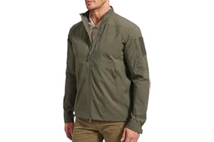 VisionTac Men’s Lightweight Tactical Jacket Stretch Water Resistant for Work Military EDC Hiking Hunting Outdoor