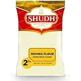 Shudh MOONG FLOUR (MUNG BEAN FLOUR) 2 LB ~ All Natural | Vegan | Gluten Friendly | Non-GMO