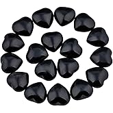 rockcloud Healing Crystal 0.5 inch Black Obsidian Carved Worry Stone Chakra Reiki Balancing(Pack of 10)