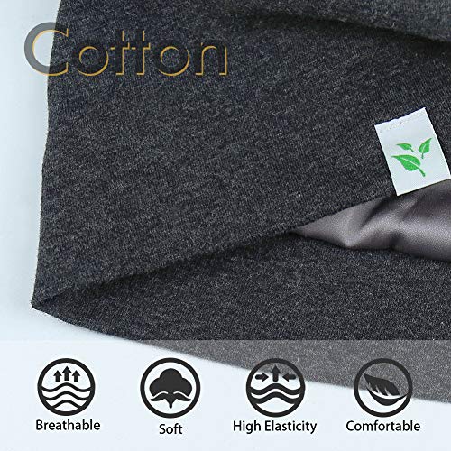 Winitas Satin Lined Sleep Cap for Men with Curly Hair Dreadlocks