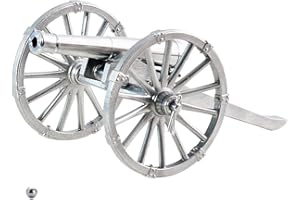 zonzxcv Mini Cannon Stainless Steel Model Famous 19th Century Naval Deck and Napoleon Cannon Handcrafted Highly Collectible