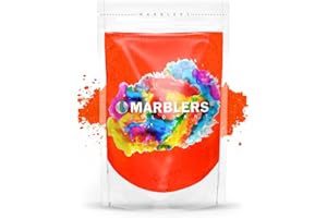 MARBLERS Fluorescent Pigment Powder [Neon Orange] 3oz (85g) | Matte Pigment | Dye | Non-Toxic | Vegan | Cruelty-Free | Nail Polish, Nail Art, Soap, Slime, Candle, Resin, Epoxy, Acrylic Paint