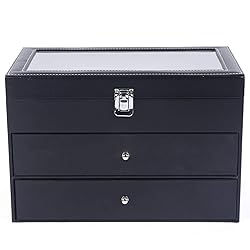 Eapmic 3 layer 24 Slots Eyeglass Sunglass Storage