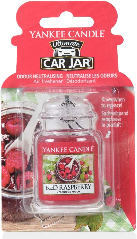 Yankee Candle Car Jar Ultimate Air Freshener, Red, Ultimate (Pack of 1)