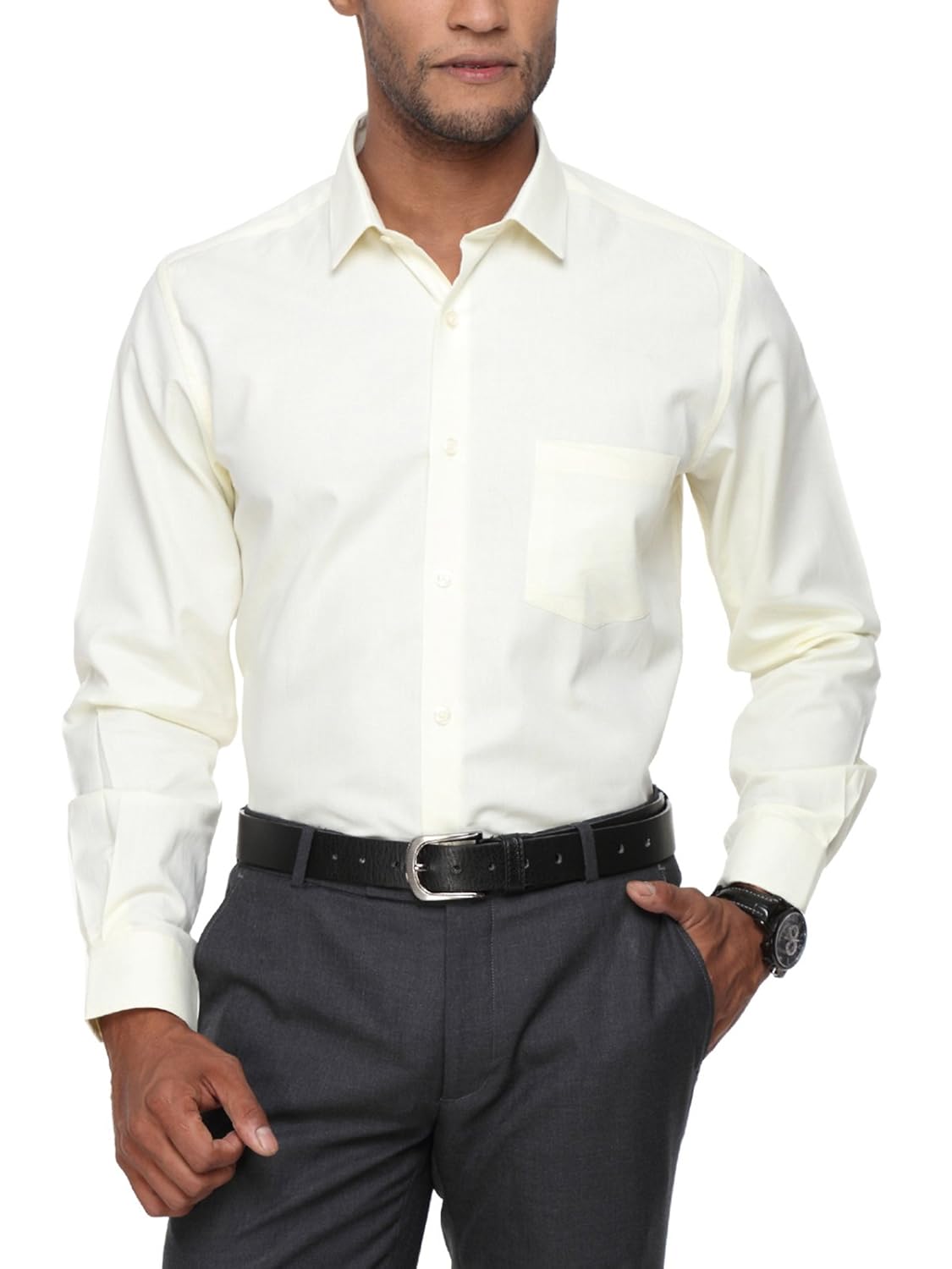 Mens cream formal shirt Outlet