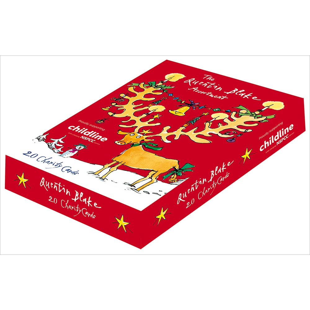 Box of 20 Quentin Blake Childline Charity Christmas Cards