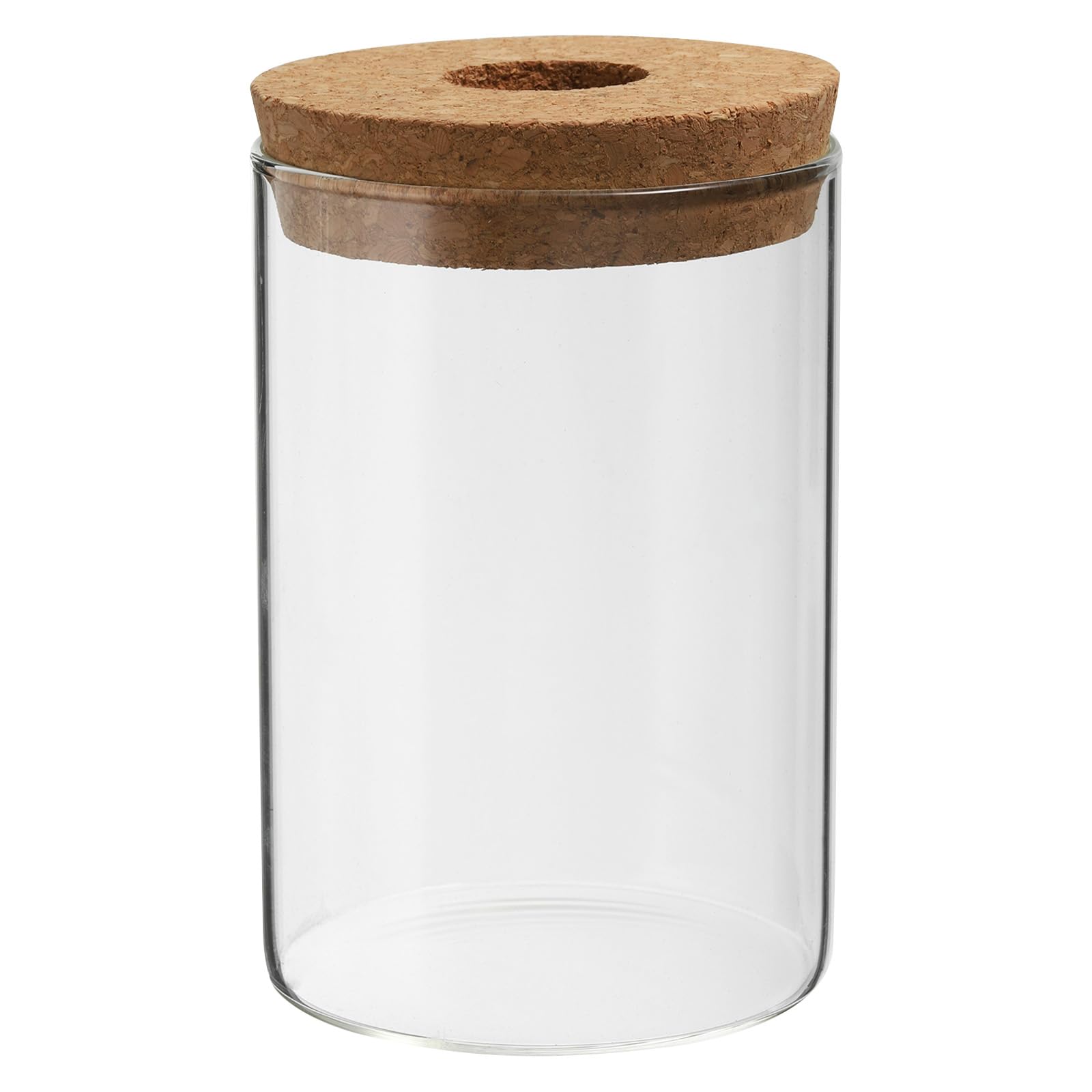 PATIKIL 6.3"x3.3" Plant Propagation Terrarium, Glass Cylinder Vase Desktop Glass Planter with Cork Stopper for Hydroponic Plants Centerpieces