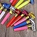 NUOLUX Party Blowouts Bulk Paper Blowouts Party Favors Toy About 120Pcs Random Color