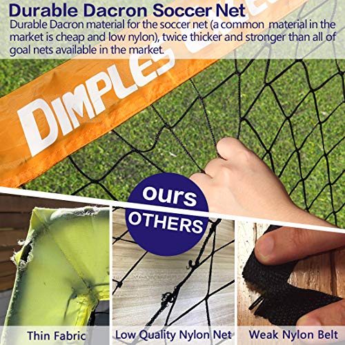 Dimples Excel Soccer Goals Soccer Net for Backyard 4'x3', 2 Set Pricepulse