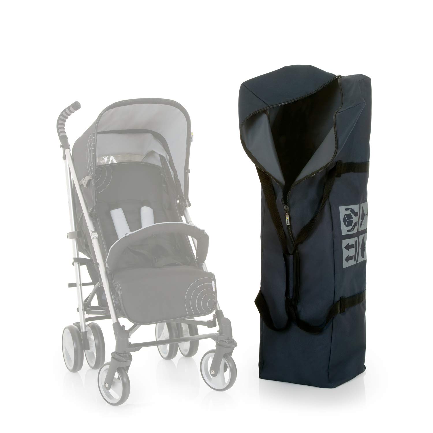 hauckHauck Bag Me Umbrella Pushchair Transport Bag with Carry Handles, Resistant Materials for Car Trips Travels on Plane, 115 x 31 x 31 cm, Grey
