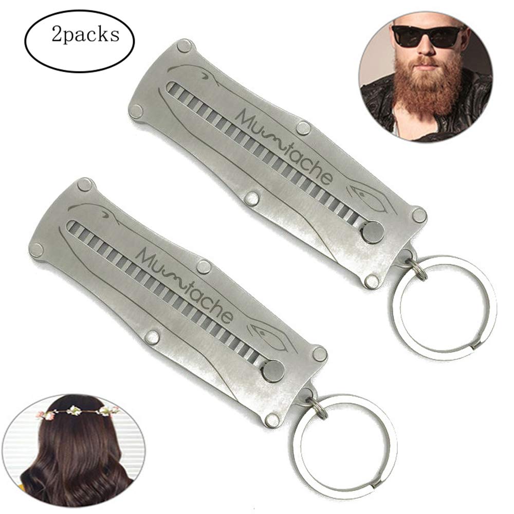 Amazon Com Beard Comb Stainless Steel Pocket Comb Best For Beard
