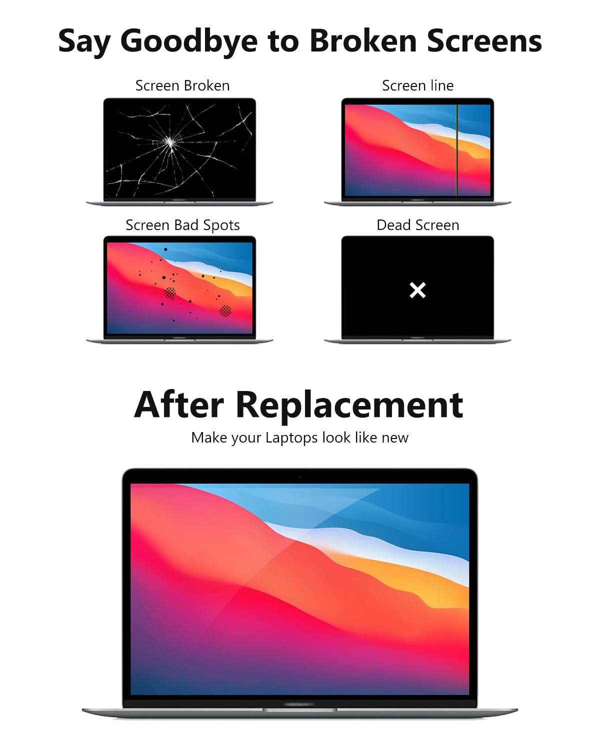 LHM A1989 A2159 A2289 Screen Replacement for MacBook Pro 13.3