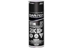 CAR-REP® 2K Epoxy Color Top Coat with Wise 2K Technology, Easy Application, High Coverage, Jet Black High-Gloss, 11oz Aerosol Can