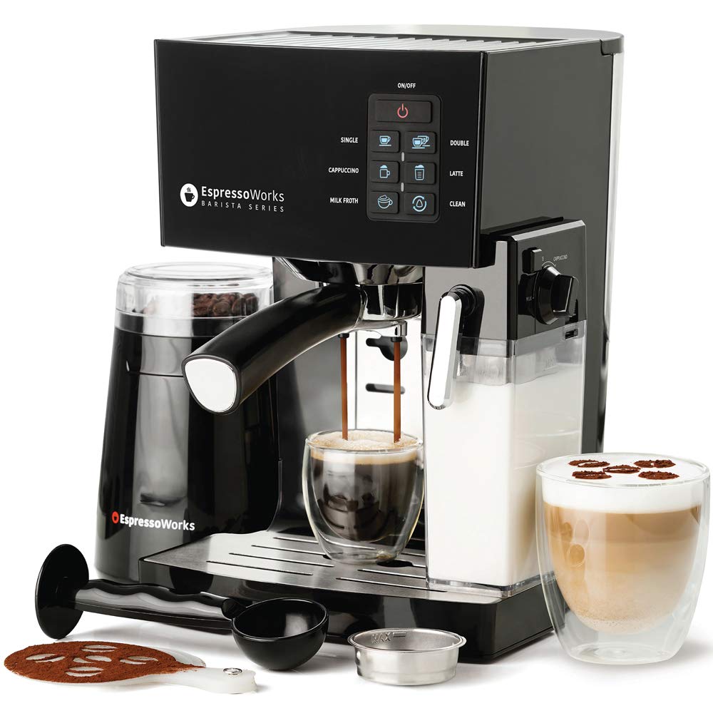EspressoWorks 19-Bar Espresso, Latte and Cappuccino