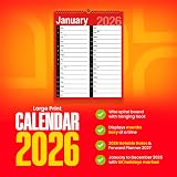 Karrma Ltd 2026 A4 Month to View Wall Calendar 2 Columns Spiral Bound view 2