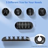 Nestling 20 Pack Cable Holder Clips Self Adhesive Wire Organizer Car Office view 4