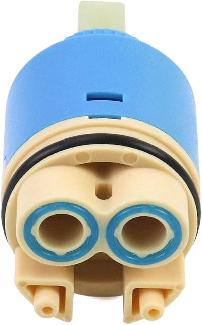 QWORK 35mm Ceramic Faucet Cartridge Valve Replacement for Kitchen Tap Mix Inner
