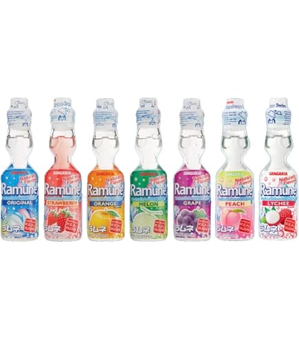 Amazon.com : Ramune Japanese Soft Drink Mix Variety 6 Flavors 6