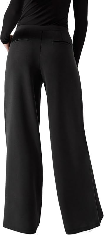 Donna Pantalone Palazzo Olympe Wide Leg Pants Regular Fit Nero
