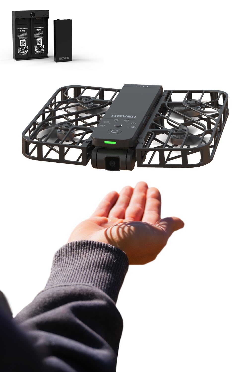 HOVERAir X1 Drone With Camera, Self-Flying Camera Drone With Follow Me  Mode, Foldable Mini Drone With HDR Video Capture, Palm Takeoff, Intelligent  Flight Paths, Hands-Free Control Black (Combo) on Galleon Philippines