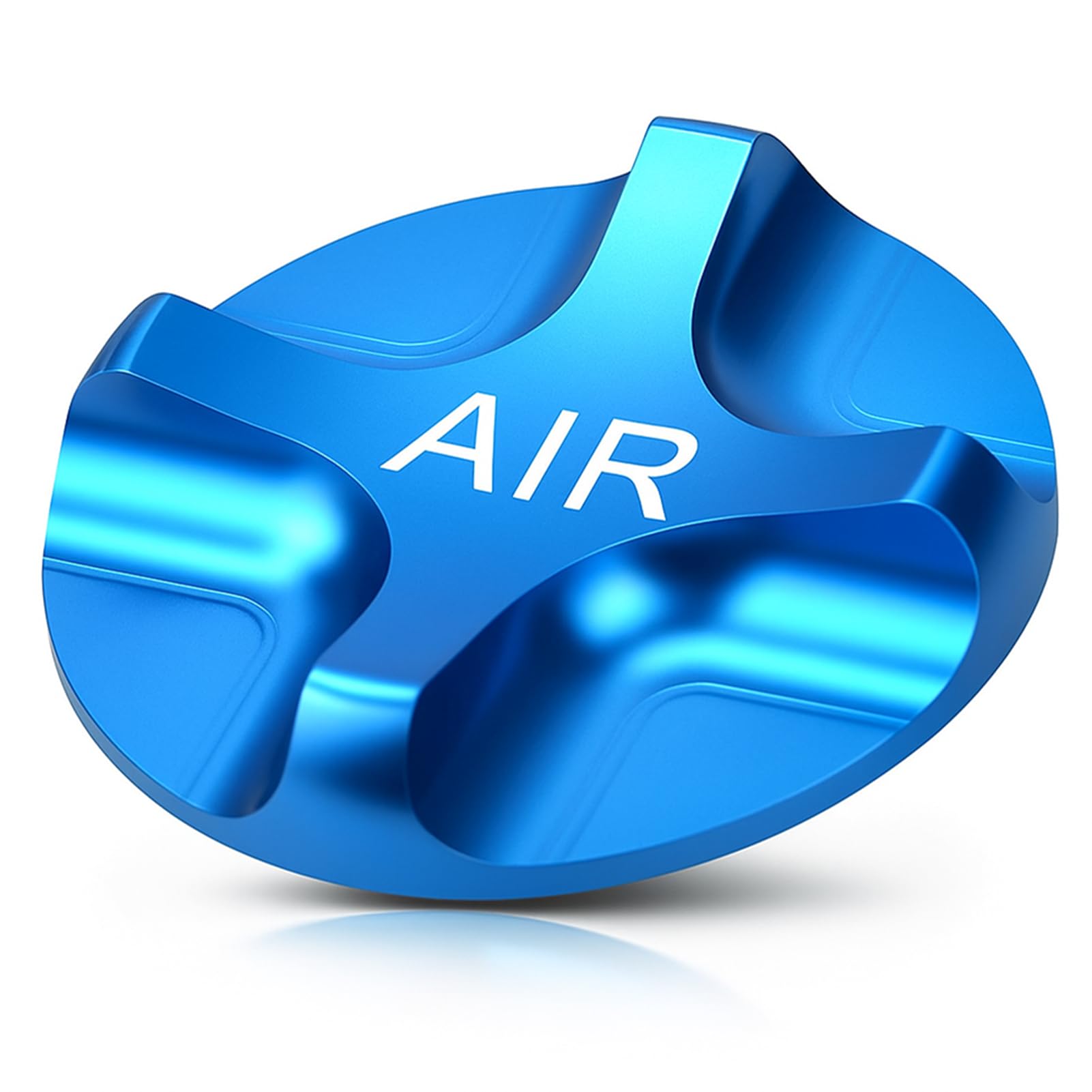 Bicycle Valve Cover, Aluminium Alloy Dust Cover Valve Cap Bike Accessory Parts for Road Bike Suspension Fork, Blue