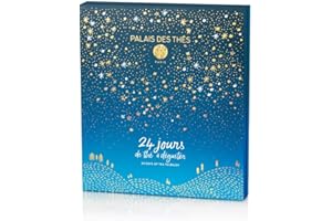 Palais des Thés - Tea Advent Calendar - Holiday Collection | 24 Premium French Delightful Tea Bags | Black, Green, Single Estate, Herbal & Rooibos Teas