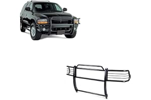 BLACK HORSE OFF ROAD Black Horse Grille brush Bumper Guard Modular Black Compatible with 2000-2003 Dodge Durango-17BH23MA