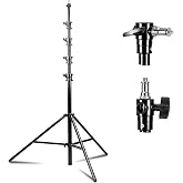 Kate Heavy Duty Light Stand Tripod 15.7ft for Softbox, Monolight, Reflector | Aluminum Alloy Lighting Stand with Air Cushioned, 2 Sandbags &amp; 1/4"-3/8" Adapter, 9.46lb Load for Reflector Indoor Outdoor
